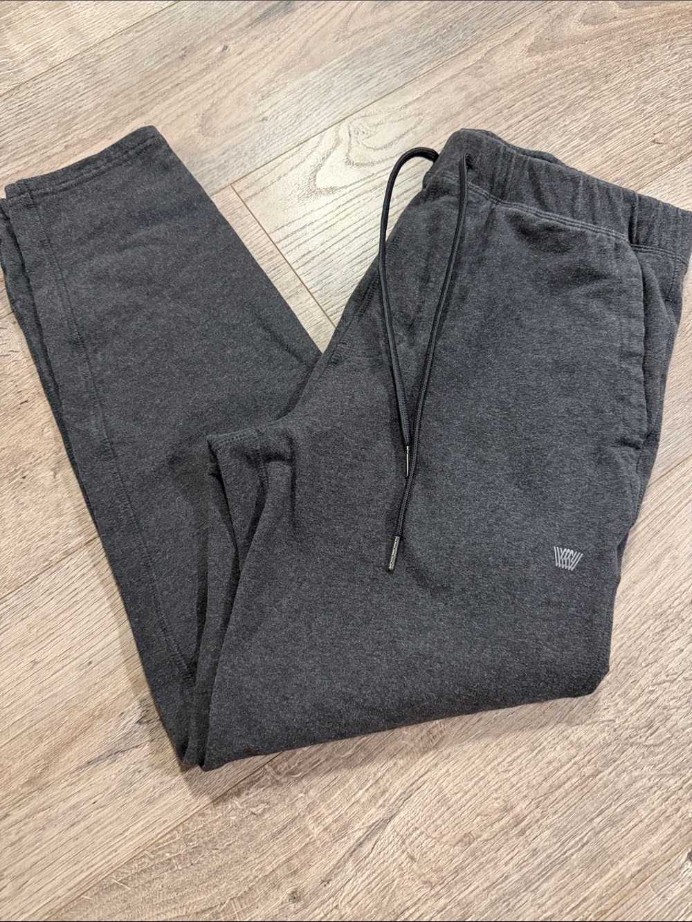 Mack Weldon Men's Charcoal Gray Fleece Jogger Pants - Drawstring Waist